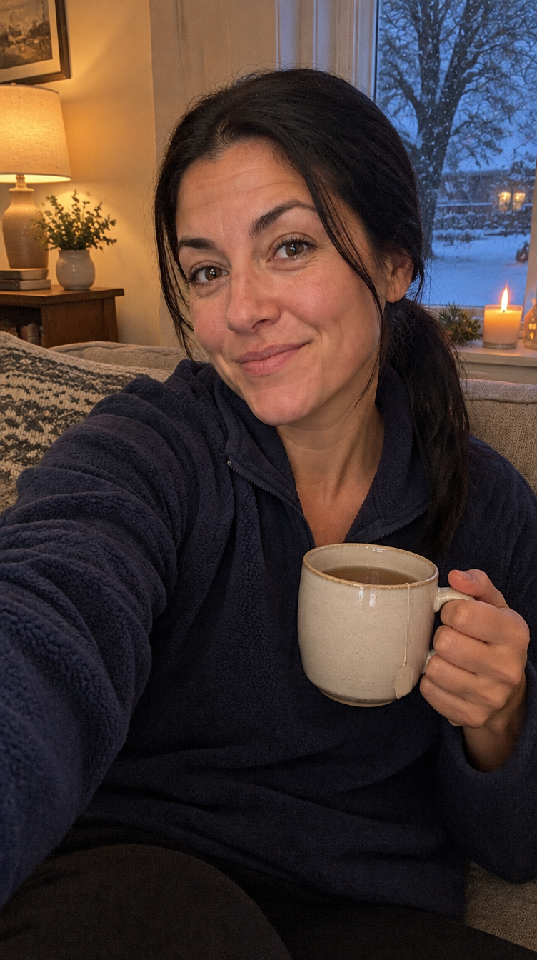 Warm, cozy living room after sealing drafts